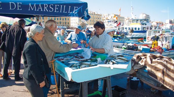 Le marché aux poissons du Vieux Port de Marseille